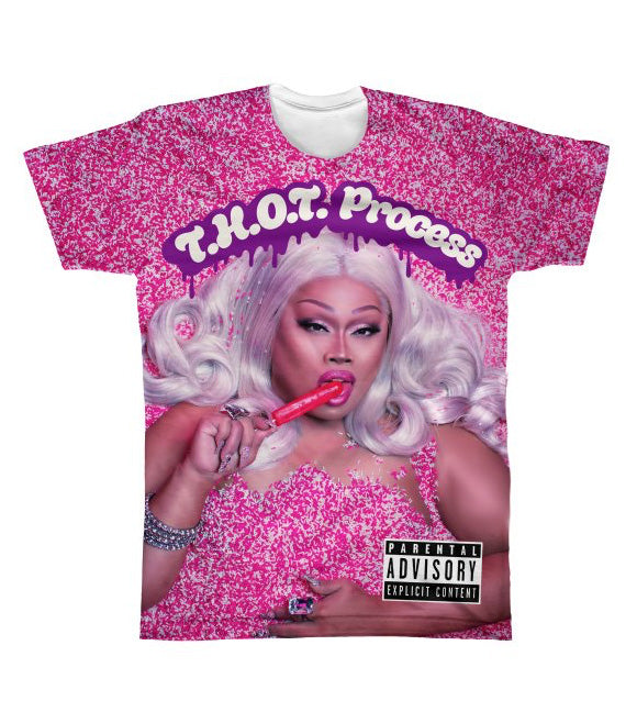 Jiggly Caliente T.H.O.T. Process Official Album T-Shirt - Drag Queen Merch