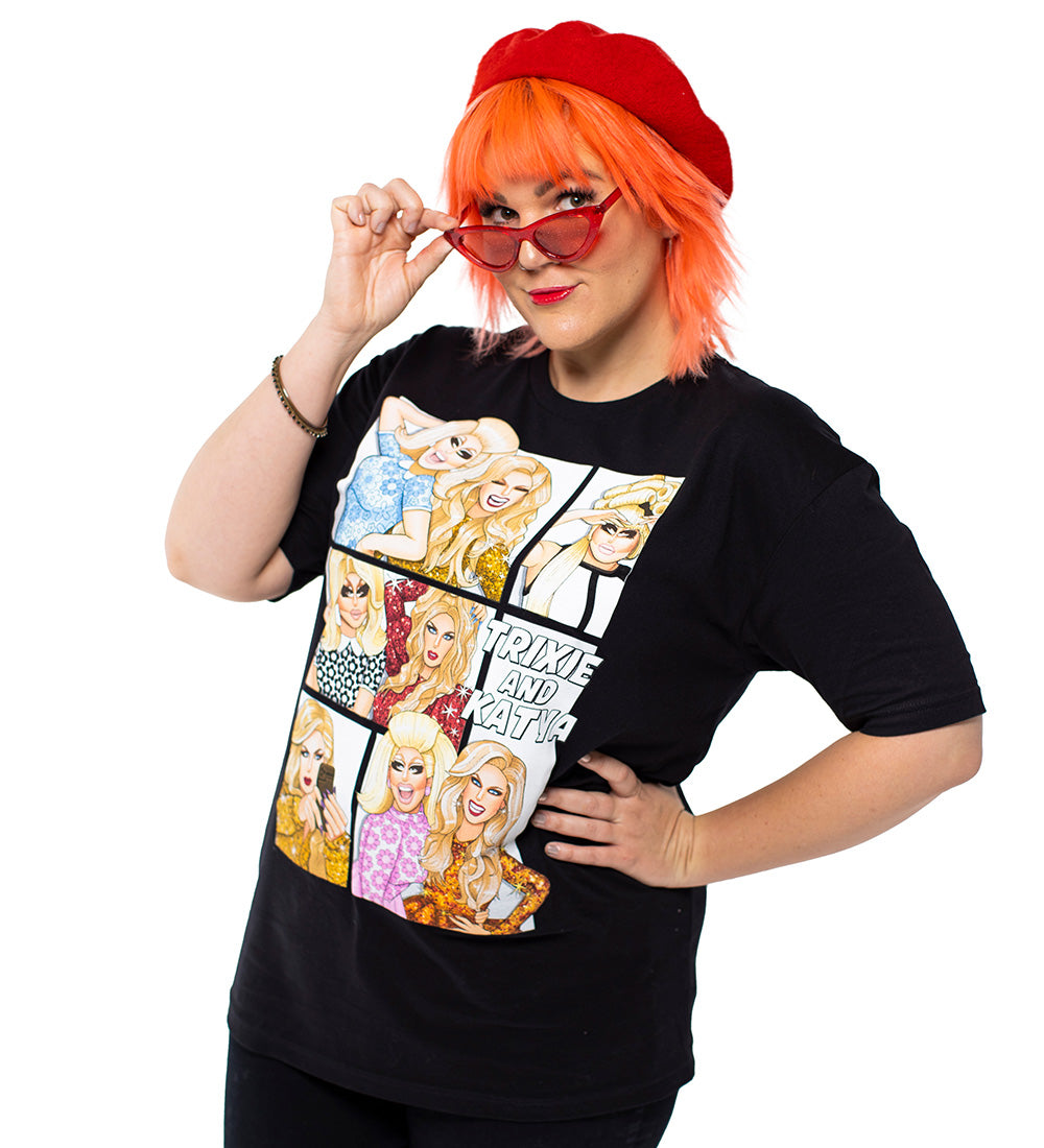 Trixie and Katya Comic T-Shirt - Drag Queen Merch